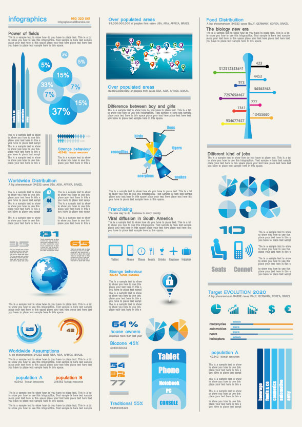 Set of chart and Infographics design elements