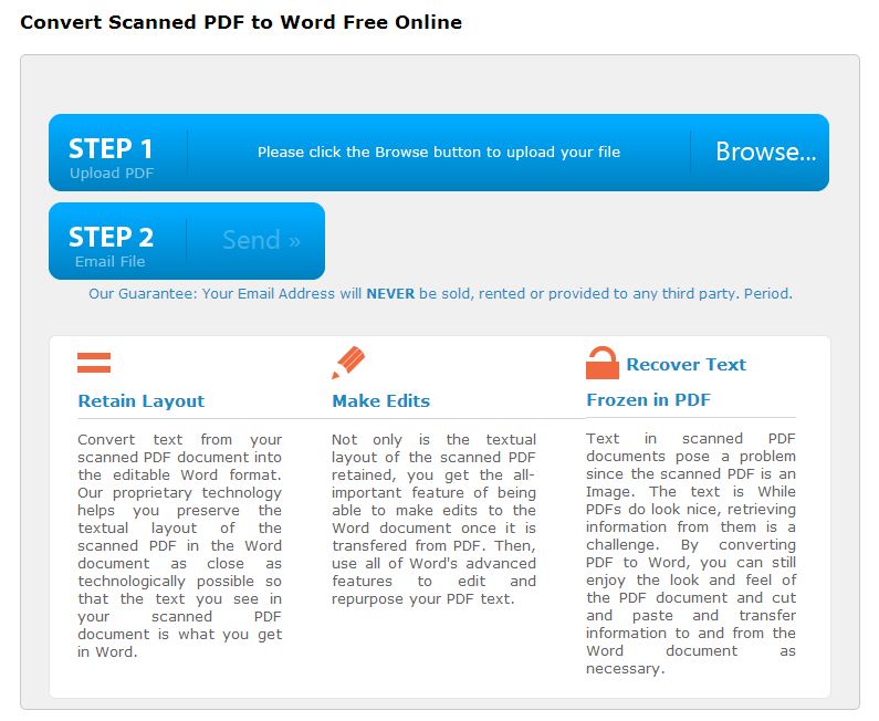 scanned pdf to doc