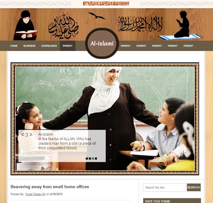 al-islamic-blogger-template