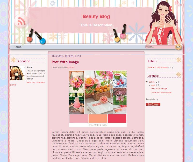 beauty-blogger-template